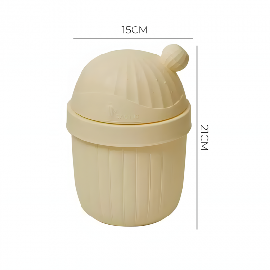 Plastic Trash Can With Lid